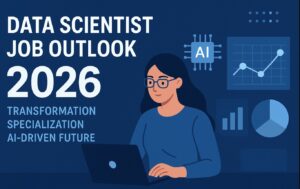 Read more about the article Data Scientist Job Outlook 2026: Transformation, Specialization, and AI-Driven Future